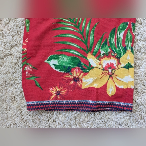 Flying Tomato Womens Red Floral Jumpsuit Sz Small Open Back wide leg Sleeveless - Picture 6 of 10